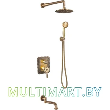 Душевая система ZorG A 104DS-BR (античная бронза)